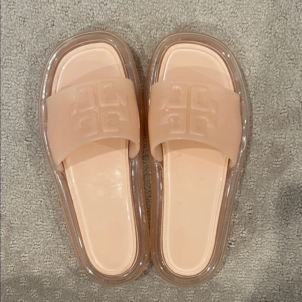 Stylish Beige/Pink Slides